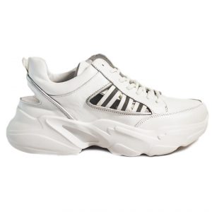 Кросівки білого кольору з відкритою п’яткою