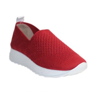 Трикотажні туфлі червоного кольору