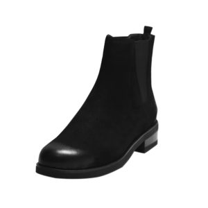 Жіночі демісезонні черевики BottiGelo  челсі з натуральної замші чорного кольору