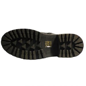 жіночі черевики чорного кольору з натуральної шкіри на штучному хутрі