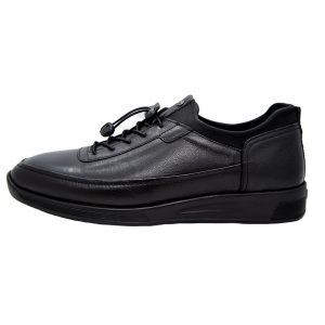 чоловічі туфлі з натуральної шкіри чорного кольору