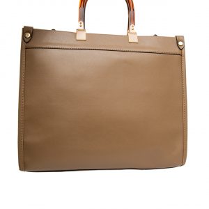 Класична каркасна жіноча сумка з еко-шкіри