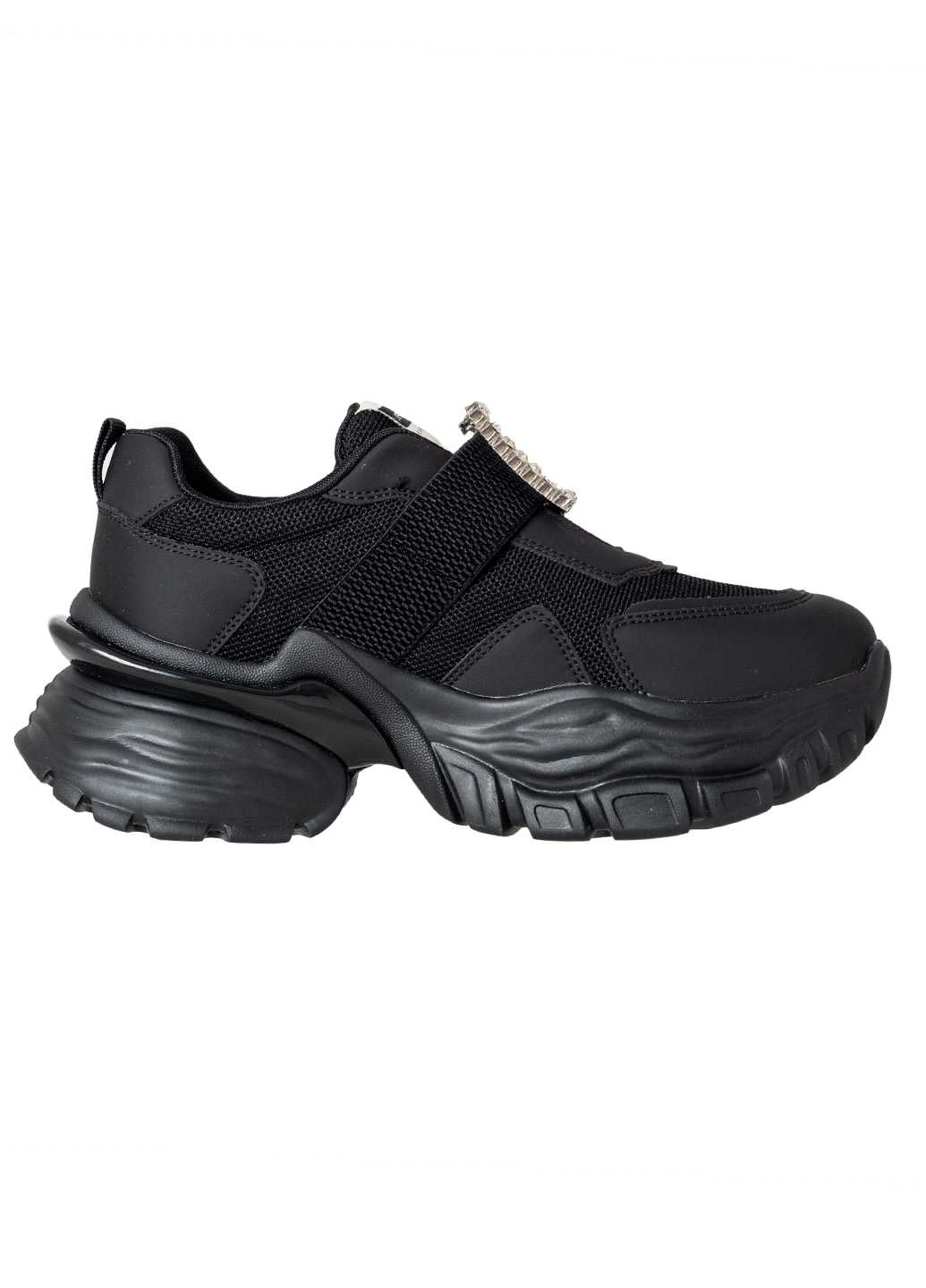 Жіночі кросівки Lifexpert чорного кольору з натуральної шкіри та текстилю